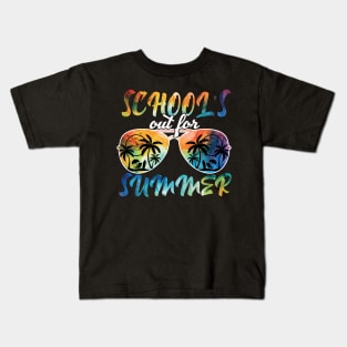 Schools Out For Summer Tie Dye Last Day Of School Teacher Kids T-Shirt